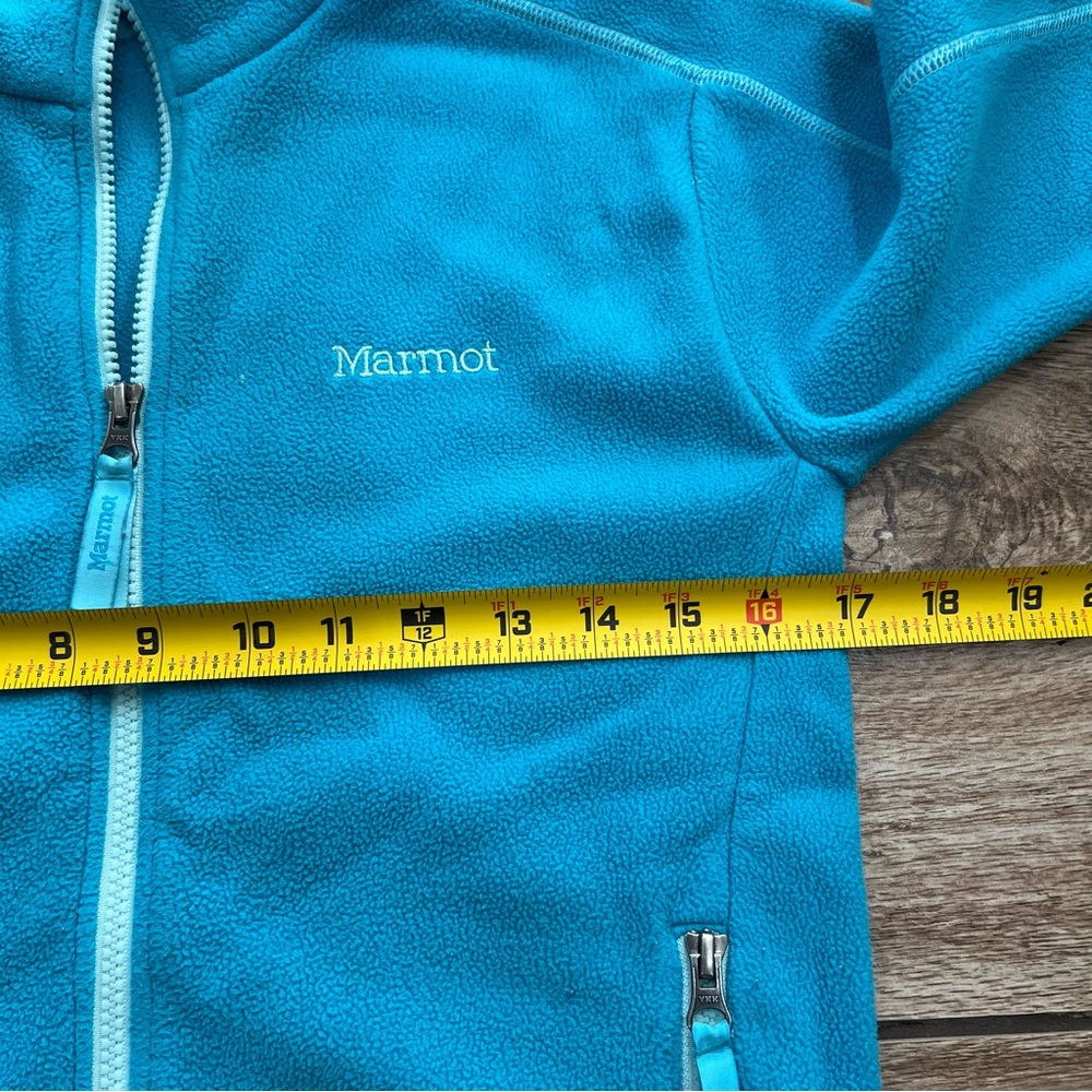 Marmot Fleece Zip Up Jacket Girls Size Large Blue - Picture 9 of 13